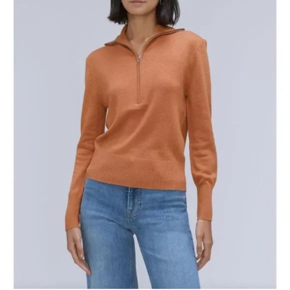 Everlane The Luxe Merino Yak Hair Blend Half-Zip Sweater Pullover Sweater S NWT - Picture 5 of 12